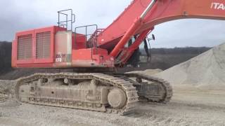 Excavator Hitachi Zaxis 870 LCR [upl. by Nahrut]