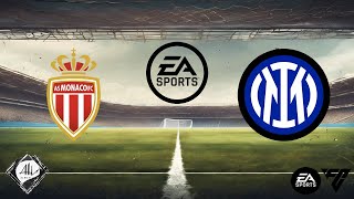 Monaco x Inter de Milão  Jogo Amistoso  EA FC [upl. by Zetrauq]