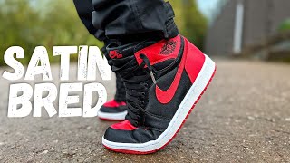 Is It Really That Bad Jordan 1 Satin Bred Review amp On Foot [upl. by Silloc]