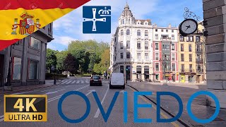 DRIVING OVIEDO Uviéu Principality of Asturias SPAIN I 4K 60fps [upl. by Alvira]