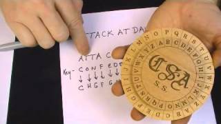 Confederate Army Cipher Disk  Civil War Encryption Wheels [upl. by Alessig609]