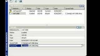 Remove xref path  AutoCAD 2008 [upl. by Ellennej523]