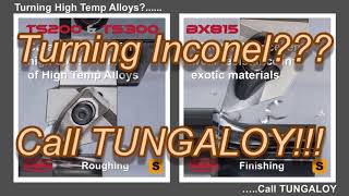 Tungaloy Turning Super Alloy Super FAST Inconel 718 made easy work [upl. by Aelsel]