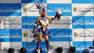 Akali Star Guardian Cosplay en el Festival Gamer 2023 [upl. by Osana]