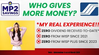 Zero Dividend Alert MySSS WISP WISP Review vs Pagibig MP2 [upl. by Ettenajna]