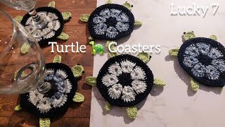 How To Crochet Turtle Coasters [upl. by Oikim]