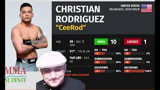 Isaac Dulgarian vs Christian Rodriguez Prediction and Bet UFC FIGHT NIGHT 239 [upl. by Drofnats]