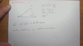 Esercizi sui triangoli qualsiasi teorema del seno e del coseno [upl. by Donnie]