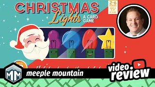 Christmas Lights A Card Game  4 Things You Need to Know  Review  Boardgame Brody [upl. by Gonick737]