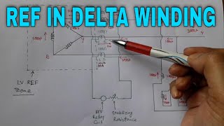 ref in delta side of of power transformerref current distribution in delta side of transformer [upl. by Aicilef]