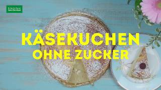 Käsekuchen ohne Zucker mit Xylitol [upl. by Ahsiekim]