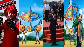 UPIN INPIN PAK JOKWI DAN PESULAP MERAH 3 Tokoh Terkenal Yang Bermain Layangan [upl. by Iden]