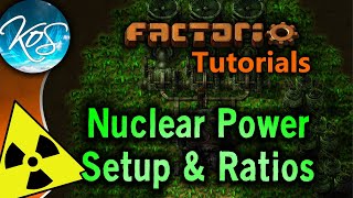 Factorio Tutorials Nuclear Power Setup amp Ratios Uranium processing Kovarex process [upl. by Aima]