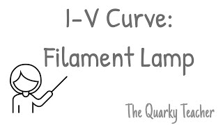 Filament Lamp IV Curve  Electricity  GCSE Physics [upl. by Hawkie]