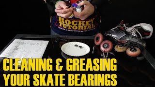 How To Clean And Grease Inline Or Roller Hockey Skate Bearings [upl. by Haelem970]