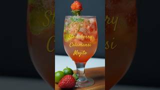 Refreshing Strawberry Calamansi Mojito 🍹 Easy Summer Drink shorts [upl. by Ardnalac]