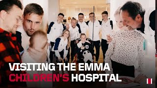 Ajax squad surprises ill children with a day to remember 🤍  This is a dream come true 🥺 [upl. by Nelleyram]