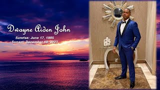 Dwayne Aiden John Memorial Service [upl. by Bren]