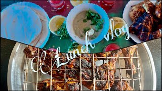 A lunch vlog before Ramadan Late upload  moutabel amp hummus recipe faransh vlogz [upl. by Keraj660]