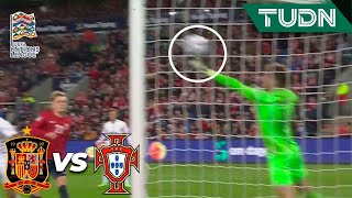 ¡PORTERAZO Mitrović remata a quemarropa  Portugal 00 España  UEFA Nations League 2022  TUDN [upl. by Papagena718]