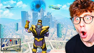 Playing As THANOS In GTA 5 GTA 5 Mods [upl. by Rosalynd]