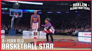 8year Old WOWS on the Court  Harlem Globetrotters [upl. by Kosse442]