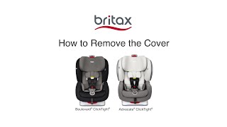 How To Remove The Cover On Britax Boulevard amp Advocate ClickTight Convertible Car Seats [upl. by Henriha]