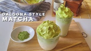 Dalgona Matcha  Dalgona Style Matcha Recipe  NonDairy Matcha Cream [upl. by Anrym]