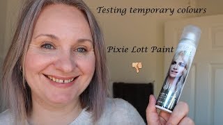 Grey Transition  Testing Temporary Sprays  Pixie Lott Paint  Starlight [upl. by Adnawaj]