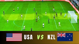 USA vs New Zealand  womens football  EA Sports FC 24 gameplay [upl. by Aidin]