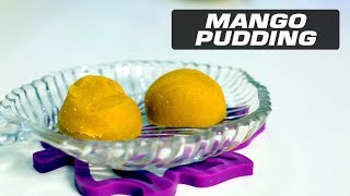 How to make Mango Pudding  Mango Flavours Recipe  Indian Kitchen [upl. by Naahsar]