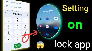 Dialer me App Hide Kaise Kare  Dialler mein App ko Kaise Chhupaye  How To Hide App In Dialler [upl. by Manuel]