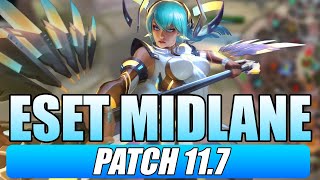 New Hybrid Build Makes Eset UNKILLABLE  SMITE 117 Mid Gameplay [upl. by Prissy331]