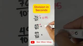 Division in Seconds maths shorts divisionin3sec divisiontricks division [upl. by Eldwen]