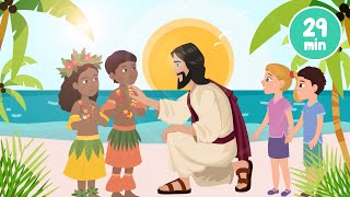 Summer Bible Songs Collection 2022 Animated with Lyrics [upl. by Filberte]