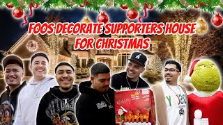 FOOS DECORATE SUPPORTERS HOUSE FOR CHRISTMAS [upl. by Aelsel]