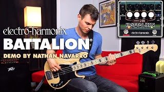 ElectroHarmonix Battalion Bass Preamp  DI EHX Pedal Demo by Nathan Navarro [upl. by Yvad]