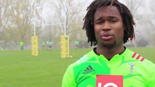 Marland Yarde previews Harlequins v Sale [upl. by Eaned]