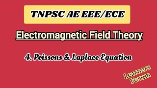 4 Poissons amp Laplace Equations  ElectromagneticField Theory [upl. by Anniroc]