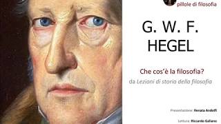 Hegel Che cosè la filosofia  pillole [upl. by Sheffy]