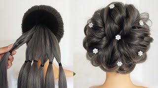 Perfect Messy Bun Hairstyle  Hairstyle For Bridal  Ladies Hair Style [upl. by Koziara222]