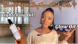 Glow oils vs Lightening oils  Do you need a body oil for a Soft  Even Skin [upl. by Marilou]