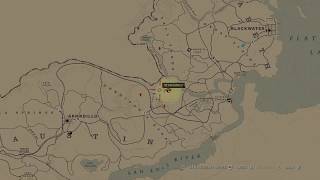 Hennigans Stead North Treasure Map Location  Red Dead Online [upl. by Monah]