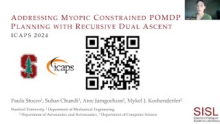 Addressing Myopic Constrained POMDP Planning with Recursive Dual Ascent [upl. by Kcuhc]