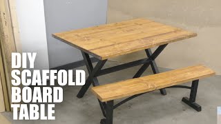 How to Build a Table and Bench Using Scaffold Boards Innovate Project [upl. by Jillian734]