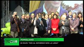 Di Maio a Pomigliano quotNoi al governo non la Legaquot [upl. by Elvina]