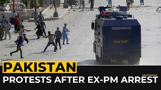 Protests erupt in Pakistan after exPM Imran Khan’s arrest [upl. by Refotsirk233]