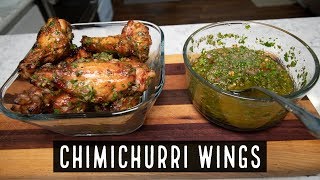 Chimichurri Chicken Wings Argentine Cuisine [upl. by Hendrick]