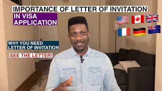 Letter of Invitation is important in Visa Application [upl. by Otrevire]