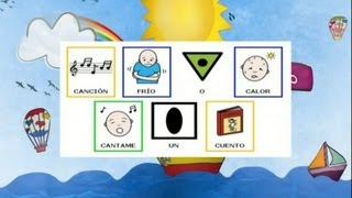 Frío o Calor estaciones del año canción infantil con pictogramas [upl. by Oicnecserc]